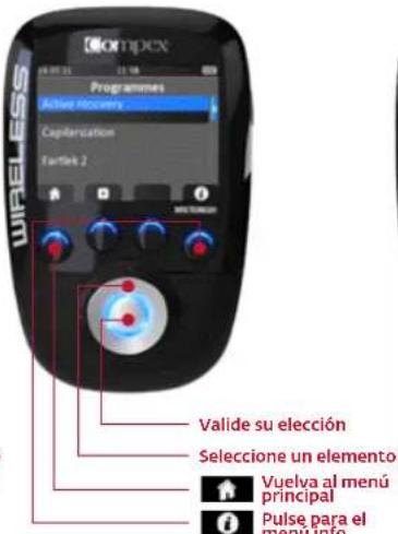 COMPEX Wireless - SELECCIONAR UN OBJETIVO O UN PROGRAMA - 2