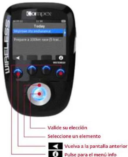 COMPEX Wireless - EMPEZAR A USAR EL APARATO - 5