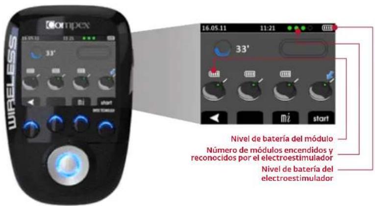 COMPEX Wireless - NIVEL DE BATERÍA - 1