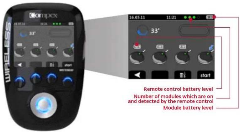COMPEX Wireless - BATTERY LEVEL - 1