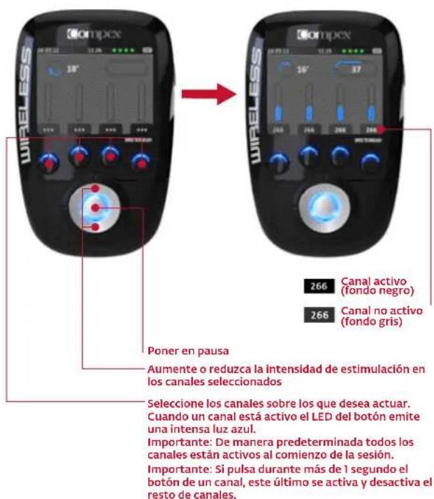 COMPEX Wireless - COMIENZO DE LA SESIÓN DE ESTIMULACIÓN: MI-SCAN - 3