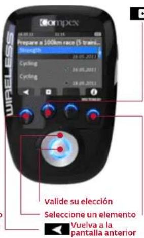 COMPEX Wireless - SELECCIONAR UN OBJETIVO O UN PROGRAMA - 3