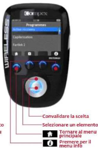 COMPEX Wireless - SELEZIONE DI UN OBIETTIVO O DI UN PROGRAMMA - 2