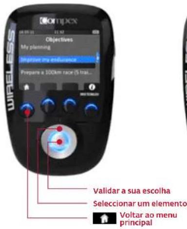 COMPEX Wireless - SELECCIONAR UM OBJECTIVO OU UM PROGRAMA - 1