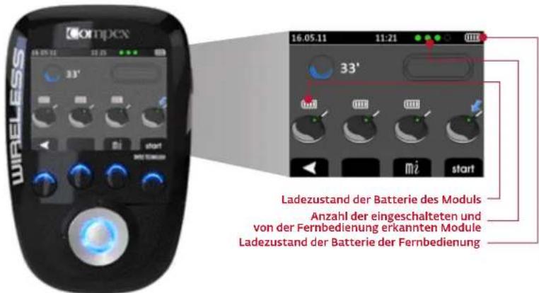 COMPEX Wireless - LADEZUSTAND DER BATTERIE - 1