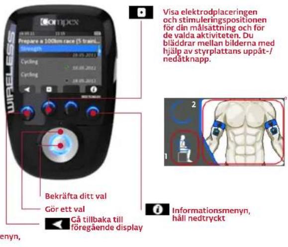COMPEX Wireless - VÄLJA EN MÅLSÄTTNING ELLER ETT PROGRAM - 3