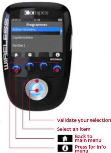 COMPEX Wireless - SELECT AN OBJECTIVE OR A PROGRAMME - 2