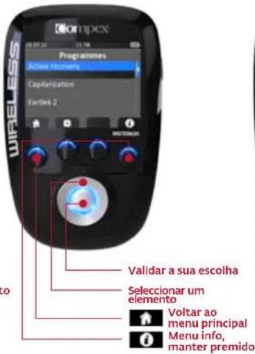 COMPEX Wireless - SELECCIONAR UM OBJECTIVO OU UM PROGRAMA - 2