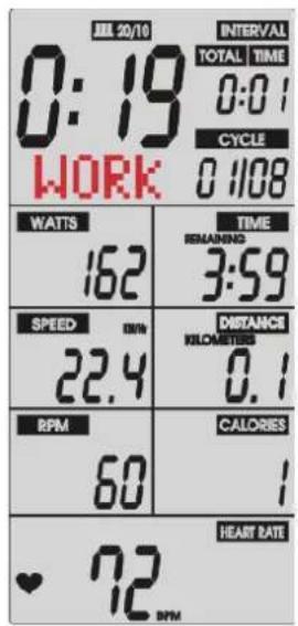 Sole Fitness SB800 - Mode INTERVALLE 20-10 : - 2
