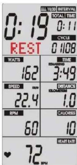 Sole Fitness SB800 - Mode INTERVALLE 20-10 : - 7