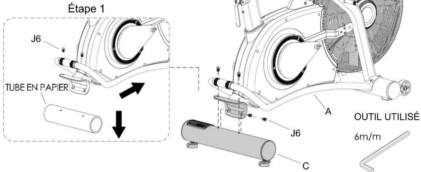 Sole Fitness SB800 - FIGURE 2\_ ASSEMBLAGE DU STABILISATEUR ARRIÈRE - 1