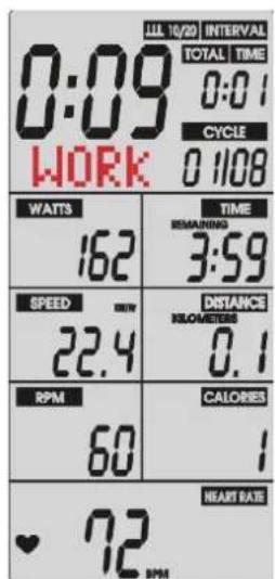 Sole Fitness SB800 - Mode INTERVALLE 20-10 : - 6