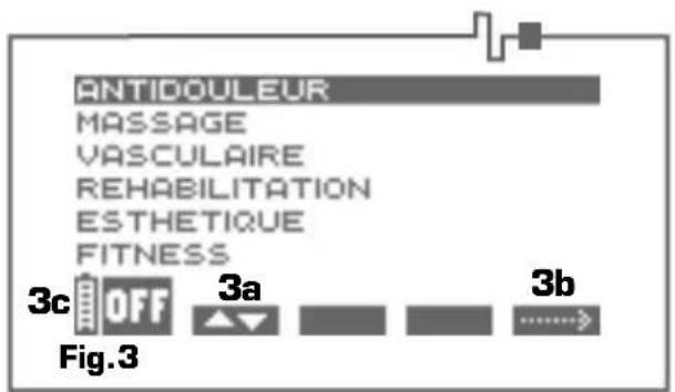 COMPEX Vitality - Sélection d'une catégorie de programmes - 1