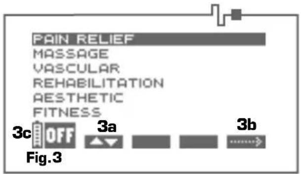 COMPEX Vitality - Selecting a program category - 1