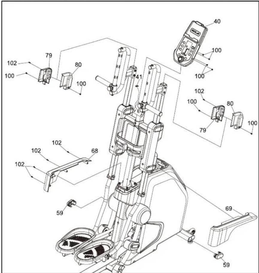 Sole Fitness CC81 - ASSEMBLAGE DE LA CONSOLE ET DES COUVERCLES - 1