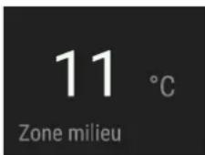 11 °C Zone milieu