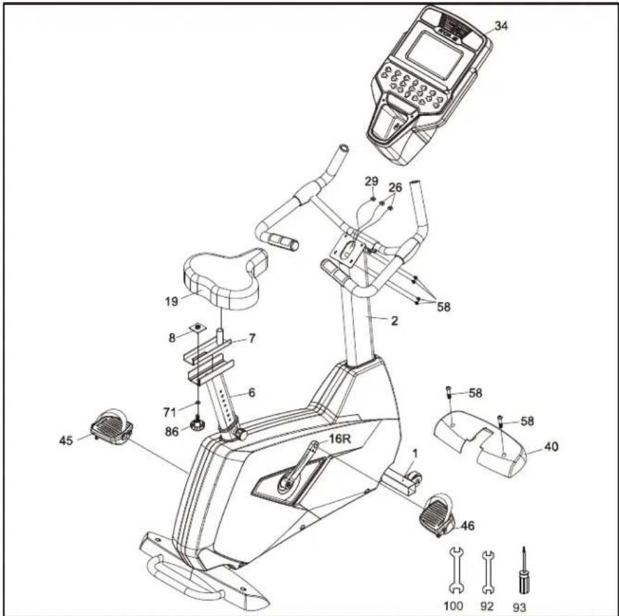 Sole Fitness R92 - ASSEMBLAGE - ÉTAPE 4 - 1