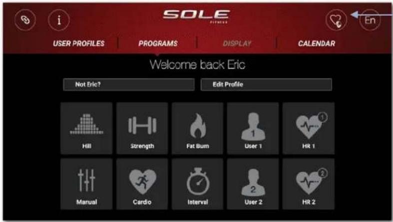 Sole Fitness LCB - Instructions pour connecter la console + l'application Sole + la sangle de poitrine Bluetooth : - 1