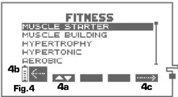 COMPEX Full Fitness - Selecting a programme - 1