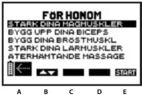 COMPEX One - Välja ett program - 1