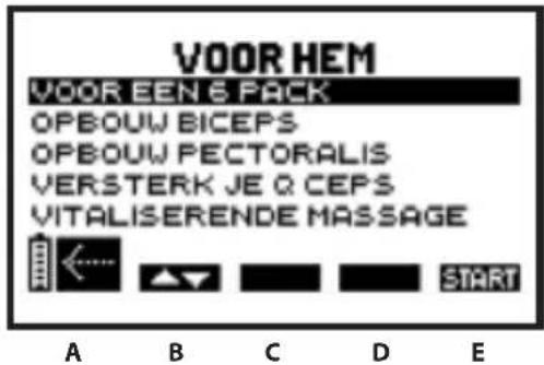 COMPEX One - Een programma selecteren - 1