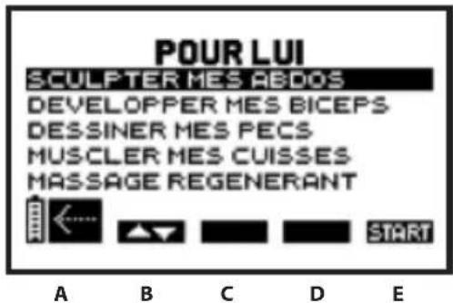 COMPEX One - Sélection d'un programme - 1