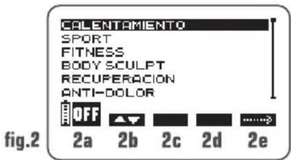 COMPEX Performance - Selección de una categoría de programas - 1