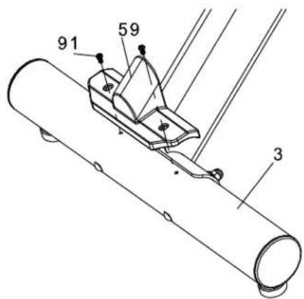 Sole Fitness SB700 - ÉTAPE 2 - COUVERCLE DU STABILISATEUR ARRIÈRE - 1