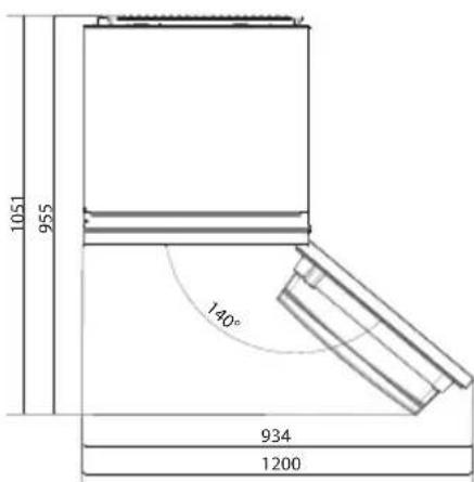 CANDY CBL3518EK - Platzbedarf - 1