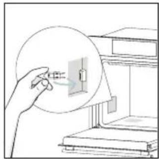 CANDY CA6 N5G3YTB - Changing the lateral bulb: - 4