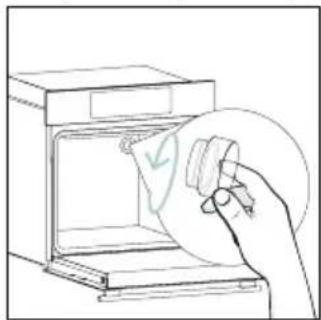 CANDY CA6 N5G3YTB - Changing the bulb on top: - 2