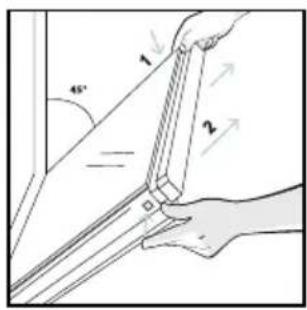 CANDY CA6 N5G3YTB - OUTSIDE THE OVEN: removal and cleaning the glass door - 3