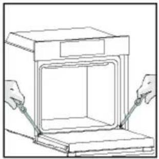 CANDY CA6 N5G3YTB - EXTERIOR DEL HORNO: retirada y limpieza de la puerta de cristal - 1