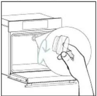 CANDY CA6 N5G3YTB - Changing the bulb on top: - 5
