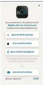 CANDY CA6 NP5B3EHTB - NEW USER REGISTRATION - 2