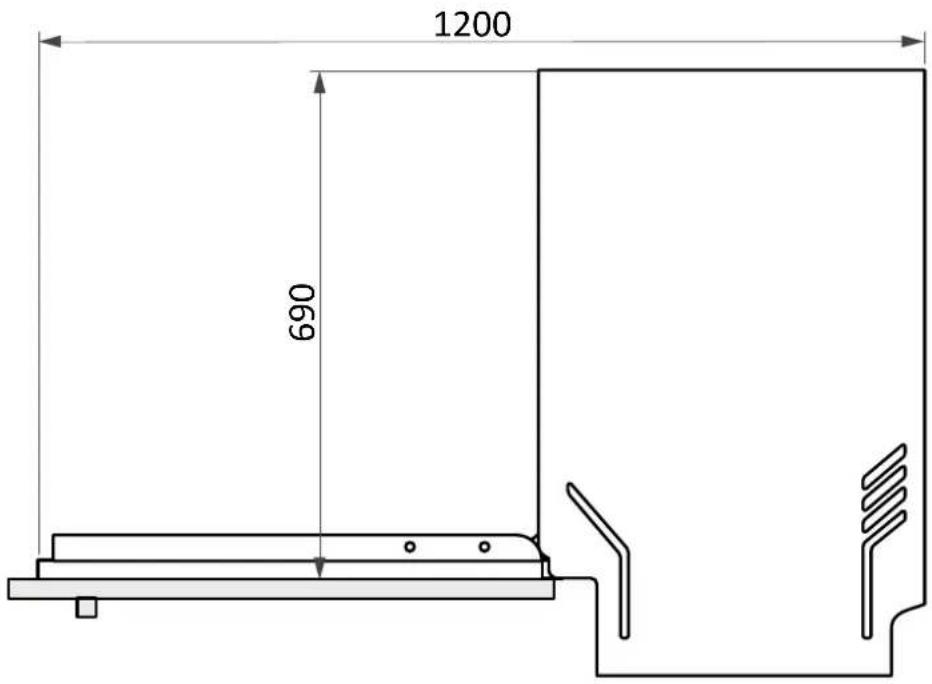 CANDY CI 4C7L0W-80 - Dimensioni lavastoviglie - 5