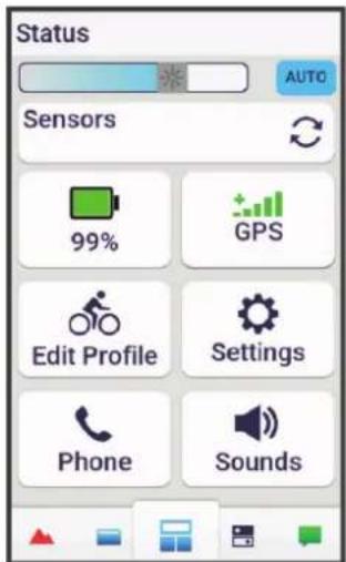 GARMIN Edge 1050 - Affichage des widgets - 1