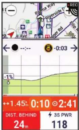 GARMIN Edge 1050 - Course contre un segment - 1