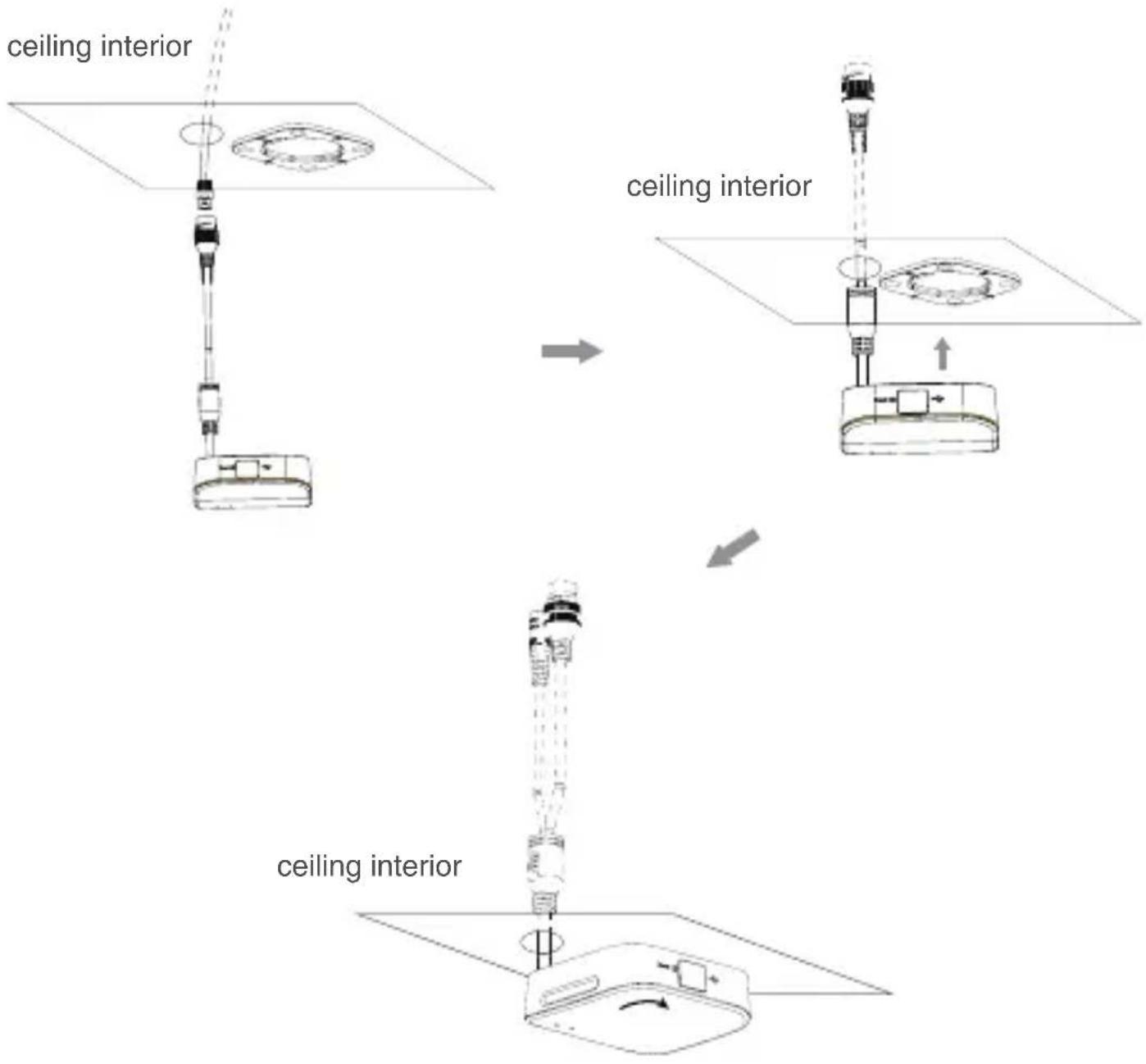 Yealink RoomSensor Pro - Route the wiring and install the RoomSensor Pro onto the stand - 1
