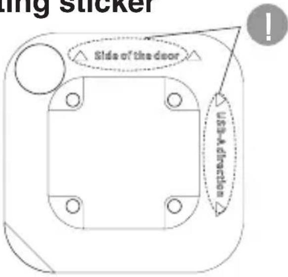 Yealink RoomSensor Pro - Glue locating sticker - 1