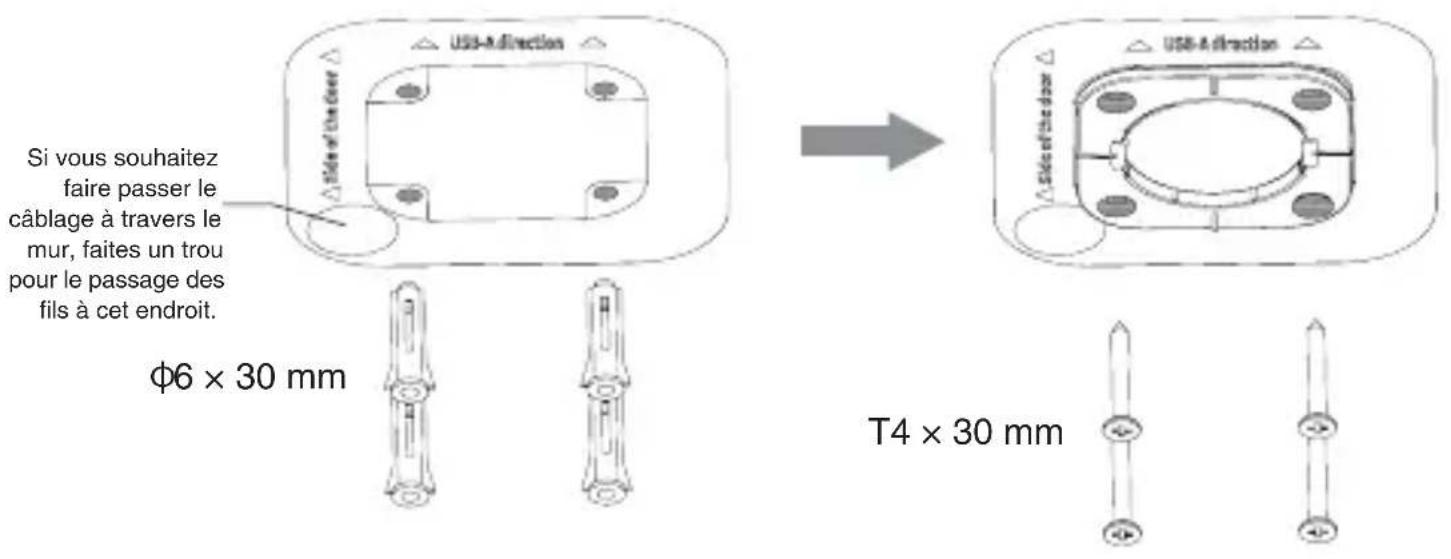Yealink RoomSensor Pro - Installer à l'aide de vis à expansion - 1