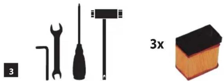 Güde GBTS 350.1 - Lieferumfang - 4