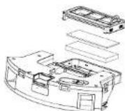 Concept RoboCross VR3300 - Contenitore per la raccolta della polvere e la griglie del filtro(da pullire regolarmente) - 1