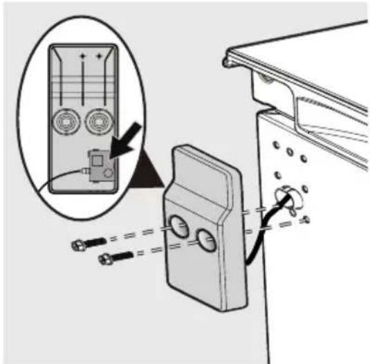 FRIGIDAIRE FFFU13F2VV - Lorsque vous vissez la charnière inférieure : - 6