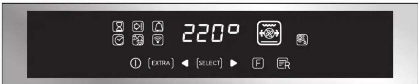 CANDY FCE828VX WIFI/E - Beschreibung der Anzeige - 1