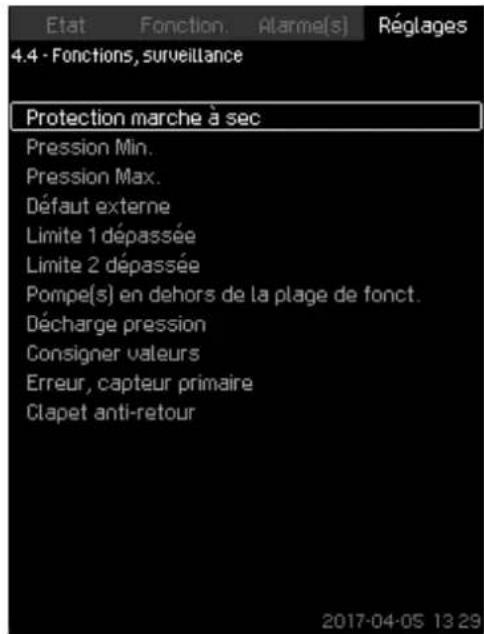 Grundfos Control MPC - Réglage via le panneau de commande - 1