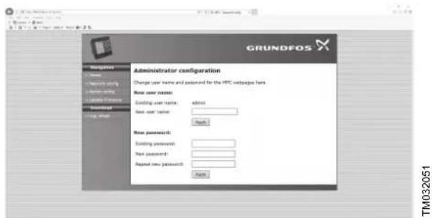 Grundfos Control MPC - Changement du réglage du réseau - 2