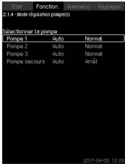 Grundfos Control MPC - Mode régulation pompe(s) (2.1.4) - 1