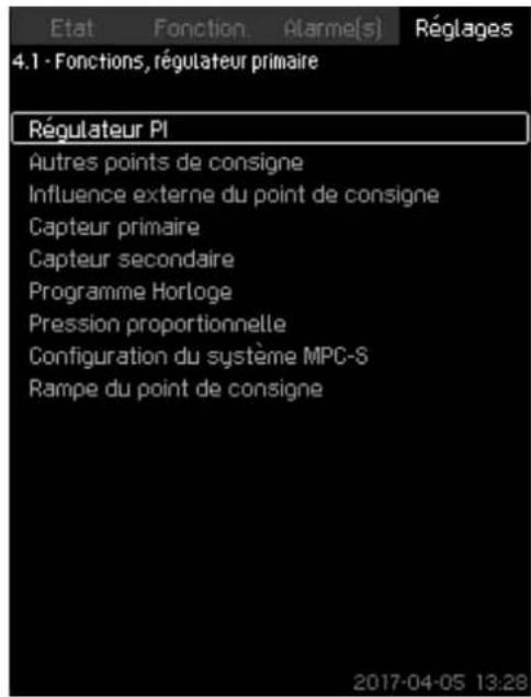 Grundfos Control MPC - Fonctions, régulateur primaire (4.1) - 1