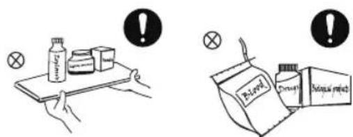 EDESA EZH-4211 - WARNINGS RELATED TO PLACING ITEMS - 1